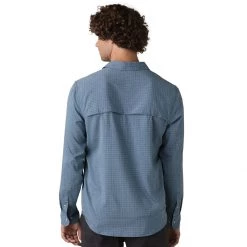 Deals 😀 prAna Garvan Long Sleeve Shirt Men's ❤️ -PrAna Sales Store ANTBLU D4