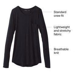Discount 😀 prAna Foundation Long Sleeve Shirt Women's 🛒 -PrAna Sales Store BK D7 2