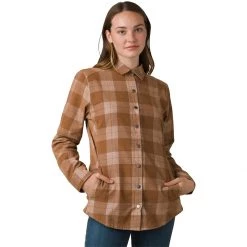 Best Pirce 💯 prAna Porter Park Flannel Shirt Women's 🌟