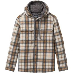 New ❤️ prAna Asgard Hooded Flannel Shirt Men's 🧨 -PrAna Sales Store CAM D2