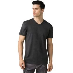 Hot Sale ⭐ prAna V Neck Slim Fit T Shirt Men's 😍 -PrAna Sales Store CHHE 6