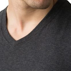Hot Sale ⭐ prAna V Neck Slim Fit T Shirt Men's 😍 -PrAna Sales Store CHHE D13