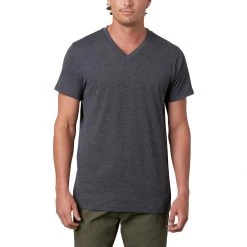 Hot Sale ⭐ prAna V Neck Slim Fit T Shirt Men's 😍 -PrAna Sales Store CH D1