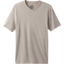 Hot Sale ⭐ prAna V Neck Slim Fit T Shirt Men's 😍 -PrAna Sales Store DARKHHE D1