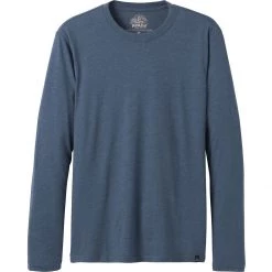 Hot Sale 👏 prAna Crew Long Sleeve T Shirt Men's 🤩 -PrAna Sales Store DMHE D4