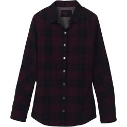 Best Pirce 💯 prAna Porter Park Flannel Shirt Women's 🌟 -PrAna Sales Store NAU D2 3