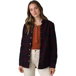 Best Pirce 💯 prAna Porter Park Flannel Shirt Women's 🌟 -PrAna Sales Store NAU D3 3