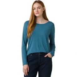 Discount 😀 prAna Foundation Long Sleeve Shirt Women's 🛒 -PrAna Sales Store SEABLUHEA 1