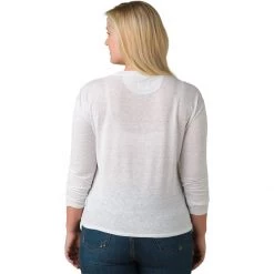 Hot Sale 🔔 prAna Cozy Up Long Sleeve T Shirt Women's 🎉 -PrAna Sales Store WHI D1 1