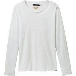 Hot Sale 🔔 prAna Cozy Up Long Sleeve T Shirt Women's 🎉 -PrAna Sales Store WHI D2 1